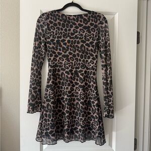 Donated: Leopard Print Long Sleeve Dress - donating 5/7
